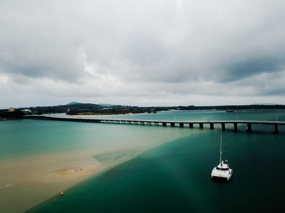 Bridge across the water connecting Forster & Tuncurry in NSW